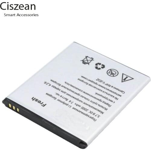 Ciszean 2000mAh 7.4Wh 3.7VDC Replacement Li-ion Battery For Explay Fresh
