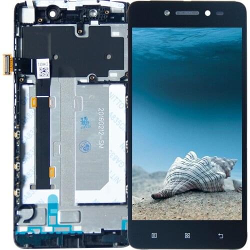 For 5.0" Lenovo S90 LCD Display Touch Screen Digitizer Assembly With Frame S90-T S90-U S90-A Display Replacement Parts