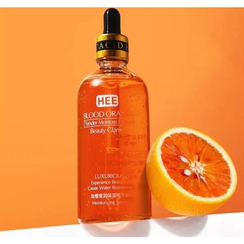 Blood Orange Hyaluronic Acid Essence Moisturizing whitening Anti-Oxidation Anti-Wrinkle Prevent Acne Skin Care Face Seurm 100ML