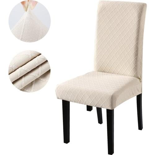 Stretch Jacquard Chair Protector Covers Removable Washable Fit Chair Cover for Hotel,Dining Room,Ceremony,Banquet Wedding Party
