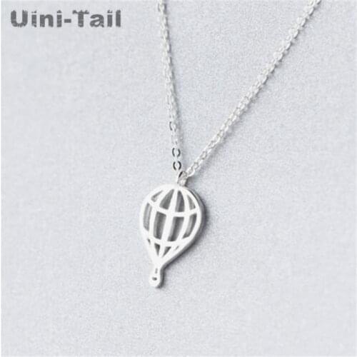 Uini-Tail hot new 925 sterling silver hot air balloon necklace Korean simple wild tide fashion quality exquisite jewelry