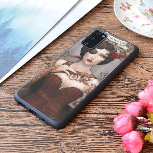 For Samsung Galaxy Macarena Steampunk Print Soft Matt Phone Case