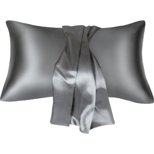 Pure Emulation Silk Satin Pillowcase Comfortable Pillow Cover Pillowcase For Bed Throw Single Pillow Covers