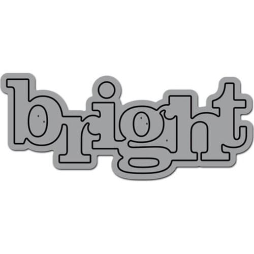 New Words Bright Metal Cutting Dies Stencils For DIY Scrapbooking Decorative Embossing Suit Paper Cards Die Cutting Template