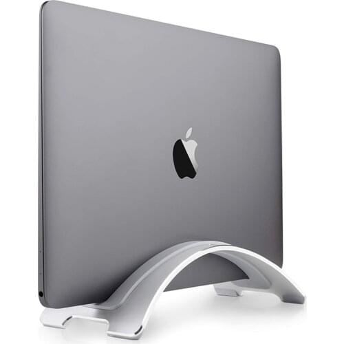 Portable Laptop Stand Aluminum Alloy Stable Vertical Storage Rack Desktop Erected Holder Space Saving Anti Slip For Macbook Pro