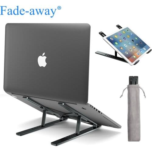 Portable Laptop Stand Aluminium Foldable Notebook Base Adjustable Laptop Bracket Holder for Macbook Pro Air PC Notebook Tablet