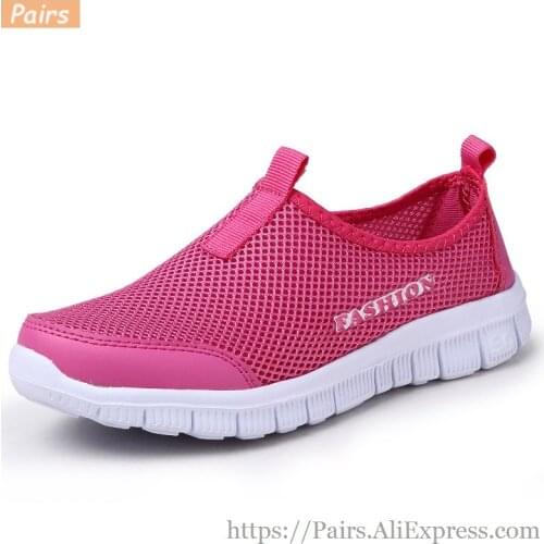 Women Shoes Fashion Summer Comfortable Women Casual Shoes Mesh Breathable Flat Shoes Cheap Shoes Plus Size 35-46