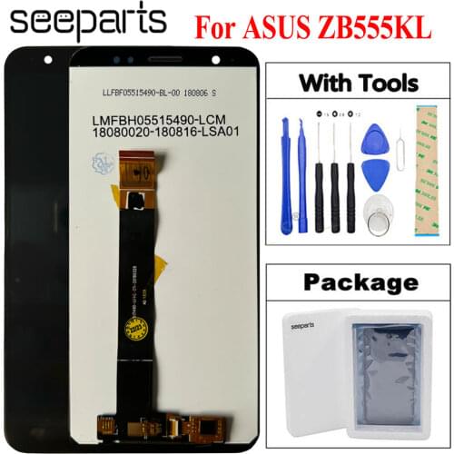 For 5.5" ASUS Zenfone Max M1 ZB555KL LCD Display Touch Screen Digitizer Assembly Repair Parts Replacement For Asus ZB555KL LCD