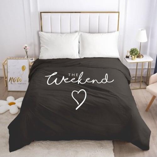 1PC 3D Duvet Cover with Zipper Comforter/Quilt/Blanket Cover 155x220 230x220 3D Nordic Bedding letter Customize any size design