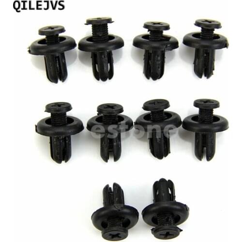 10pcs Hole Plastic Push Screw Rivet Panel Fixings Clips 7mm for Car Auto