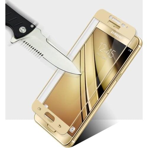 3D Tempered Glass For Samsung Galaxy C5 Full Screen Cover Explosion-proof Screen Protector Film For Samsung C5000