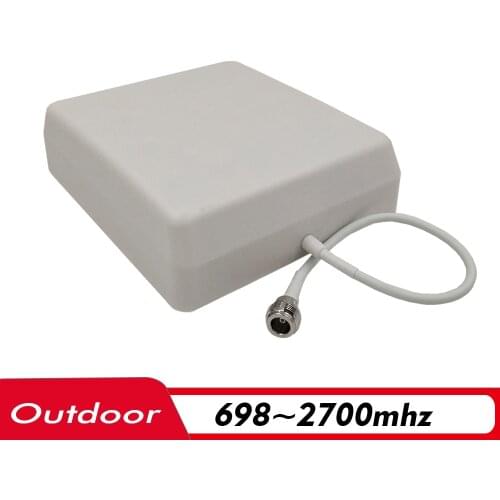 700~2700MHz 9dBi Gain Outdoor Panel Antenna N-Female 0.3m External Antenna for 2G 3G 4G Signal Booster Cellphone Signal Repeater