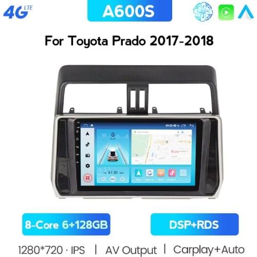 Android 10 Car Multimedia Radio Player HD 360Camera For Toyota Land Cruiser Prado 150 2017+ 7862 6G+128GB Car GPS Navigation DSP