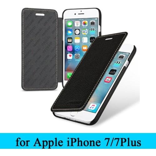 For Apple iPhone 7plus 5.5 Luxury Brand Top Layer Genuine Leather Case Back Phone Cover Skin for Apple iPhone 7 iPhone7 4.7