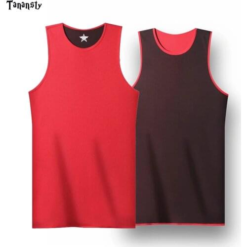 Reversible Basketball Jerseys Sports vest double-layer men sleeveless shirt sweatshirt cool basketball vests breathable running