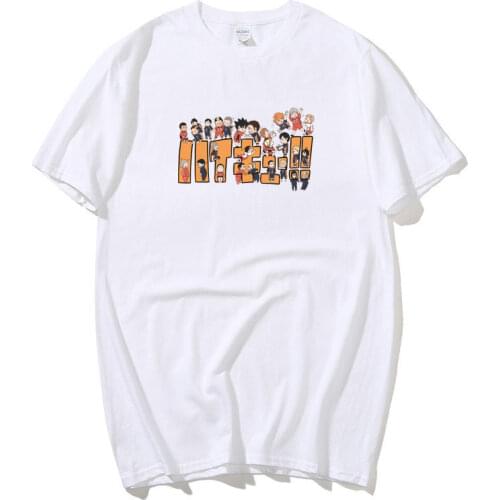 Anime Haikyuu Volleyball Juvenile Loose Men/Women T Shirt Casual Fashion Short Sleeve Tshirt Japanese Summer T-Shirt Tops Tee