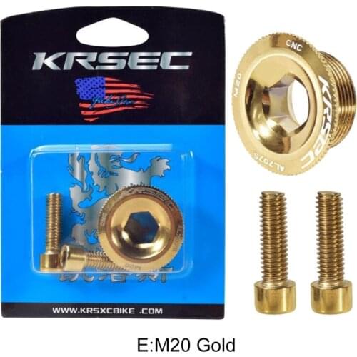 Bicycle Crank Cover Screw Cap M15/M18/M20 MTB Bike Crankset Cover Aluminum Alloy BMX Road Bike Arm Bolt
