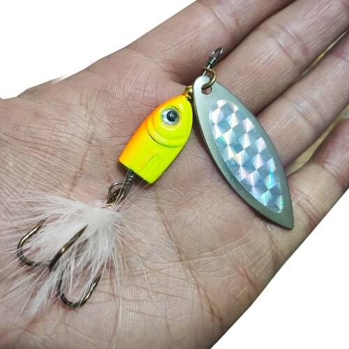 2021 hot Spinner bait 2-15g Fishing lure Spinner bait With Mustad Treble Hooks For Lure Fishing