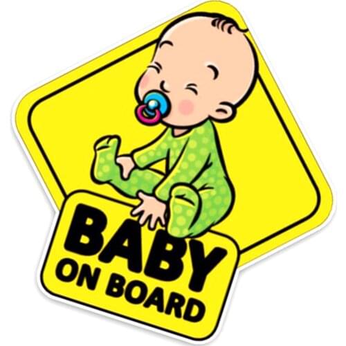 "Baby On Board" Sign Vinyl Stickers Auto Car Waterproof Warning Tags Decals