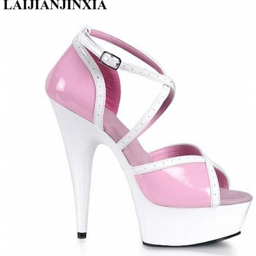 New model 15 cm heels shoes size 35 to 42 yards wedding bridesmaid shoes lap dancing shoes