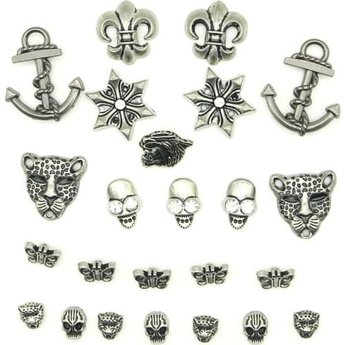 New Retro Black Nickel used as old animal rivet Anchor Buttons Stud Spike Rivets Bag leather rivet tool Free Shipping H-07