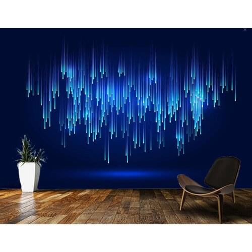 Papel de parede Glowing lines future technology abstract 3d wallpaper,living room bedroom wall papers home decor bar mural