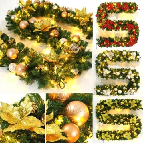 Christmas decoration cane with string lights, high-quality and exquisite Christmas LED tree pendant cane weaving colorful