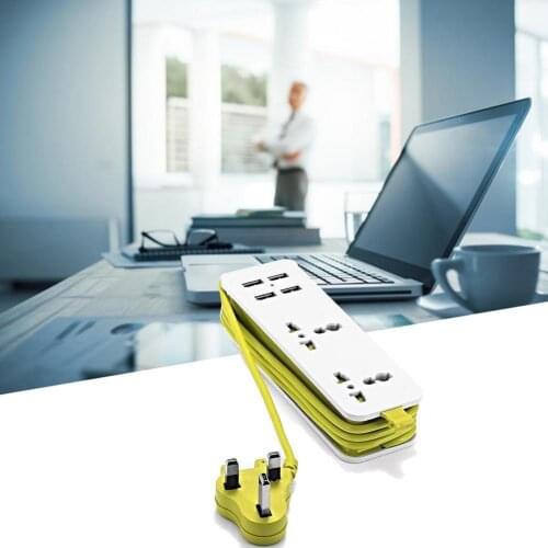 Plug Socket USB Charging Station Outlets US EU UK Plug Power 1.5m Strip Strip Power Portable Cord Electric EU Extension C1O1