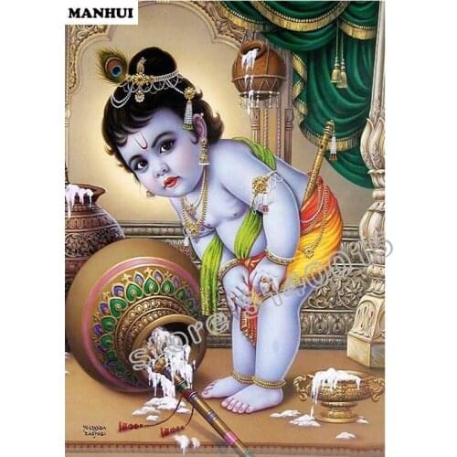 Diamond square pattern diamond embroidery lucky doll diamond painting flower for full embroidery cross Mosaic pictures ABC281