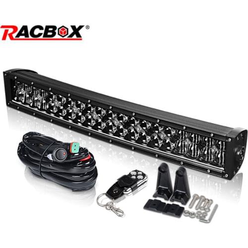 5D Lens 22 Inch Curved LED Light Bar Black Pearl Led Work Light For LADA OffRoad 4x4 4WD ATV SUV UAZ Tractor Boat Car Motocycle