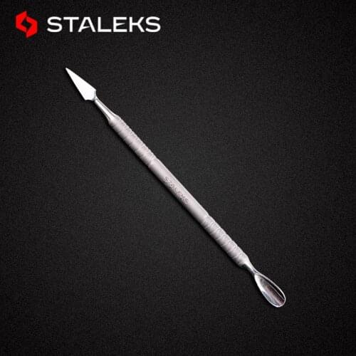 STALEKS Stainless Steel Non-slip Dead Skin Push Not Hurt Nails And Exfoliating Nail Tools Cuticle Pusher PBC-20-1