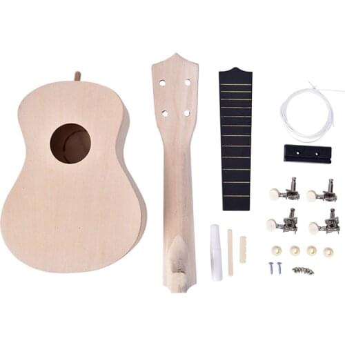 21 Inch Simple and Fun DIY Ukulele Hawaii Guitar Handwork Childrens Toy Assembly for Amateur DIY Kit Tool