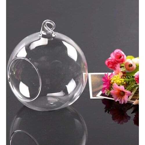 Hanging Glass Vase Flowers Plant Table Vase Stand Holder Terrarium Handmade