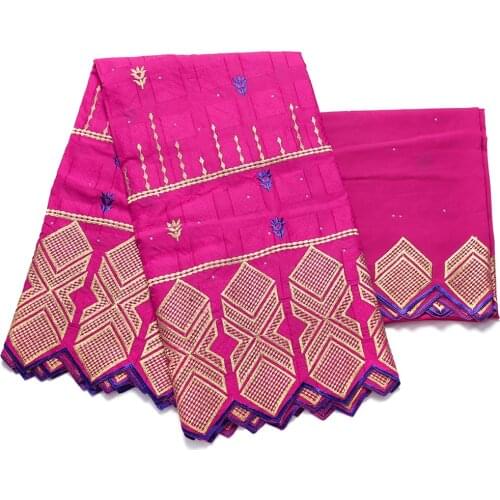 High Quality Cotton Lace Fabrics Dubai Swiss Voile Tissu Africain Embroidery Atiku Ankara Dresses Fabric With Stone 5+2yards/lot