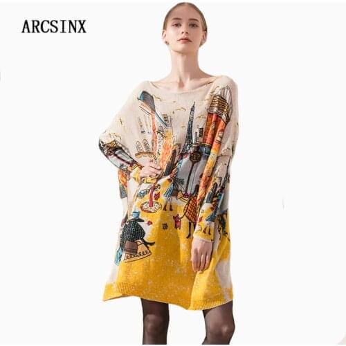 ARCSINX Plus Size Sweater Women 9XL 8XL 7XL 6XL 5XL 4XL XXXL Batwing Sleeve Women Sweaters And Pullovers Bat Oversize Pull Women