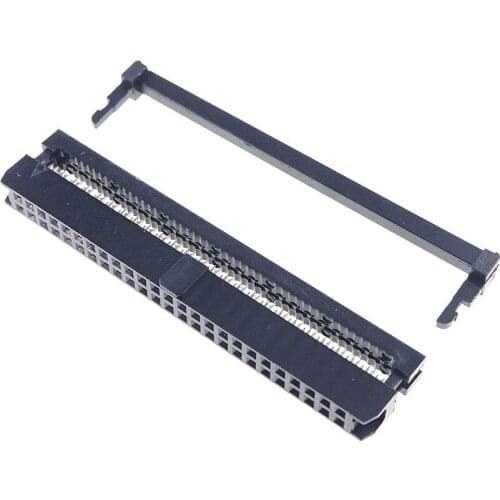 10 Pcs 0.079" 2.0 mm 50 Pin dual Row IDC Socket Female 2x25 P 50 position Rectangular connector Receptacle Ribbon Cable 28 AWG