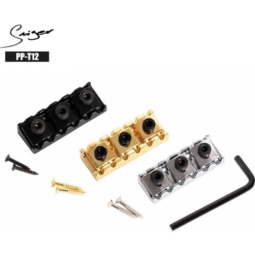 Smiger PP-T12 Guitar Locking Nut Clamp with Screws Black Left Handed Electric Guitar Bridge Parts For Tremolo Bridge Accessories