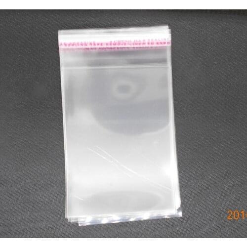 Beads 200 Clear Self Adhesive Seal Plastic Bags 10x4cm