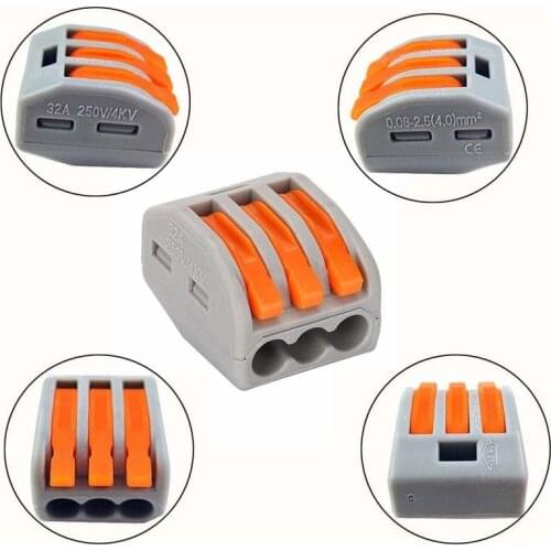 Fast Wire Cable Connectors Universal Compact Wiring Terminal Push-in Terminals Housing for 212/213/214/215 Port Kit