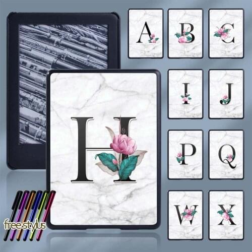 Tablet Case for Amazon Kindle Paperwhite 1/2/3/4/Kindle 8th Gen 2016/10th Gen 2019 Anti-fall Plastic Tablet Back Shell+Stylus