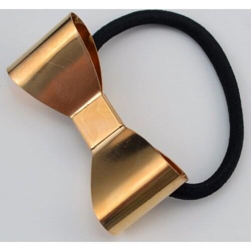 Idealway Lovely Women Girl Bowknot Hair Band Hair Jewelry Bow Hair Rope Headwear Elastic Hair Accessories