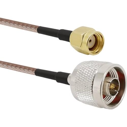 RG316 Wire Jumper RP SMA Male to N Male with Connecting Line RF Coaxial Coax Cable SMA to N Antenna Extender Cable