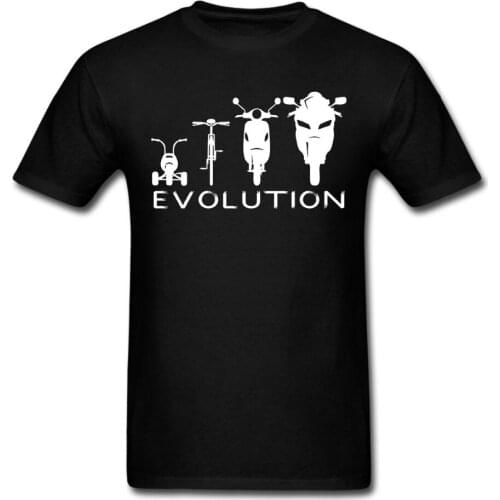 Motocycle EVOLUTION Motobike biker Mens T-shirts Funny Persionalized Custom Casual USA SIZE