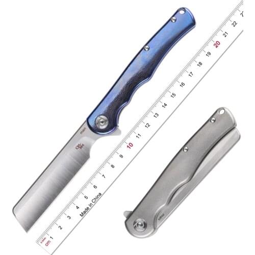 CH men gift razor 3.661" S35VN blade titanium handle camping hunting supplies outdoor Flipper folding knife EDC tool fruit knife