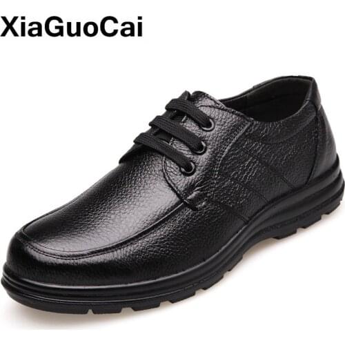 Spring Autumn Man Genuine Leather Casual Shoes Breathable Derby Shoes Male Flats With Fur Business British Footwear Classic 2020