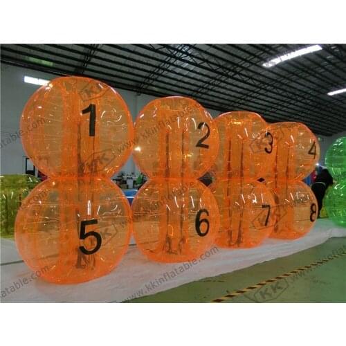 PVC Or TPU Pop Human Inflatable Football Bumper Bubble Ball For Amusement Park