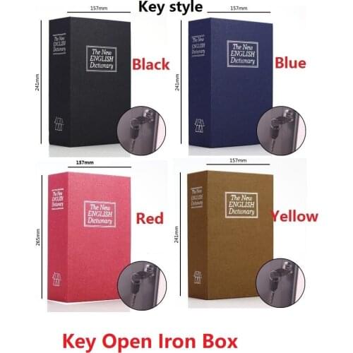 Key Open 24CM*15.7CM*5.5CM English Dictionary Creative Bank Card Pin Money Mobile Phone BooksSafes Savings Bank
