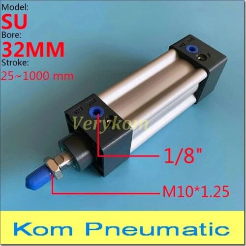 Free Shipping Pneumatic Airtac Type SU Series Inner Rod Double Action Air Cylinder Pistons Bore 32MM Stroke 50MM 100MM To 1000MM