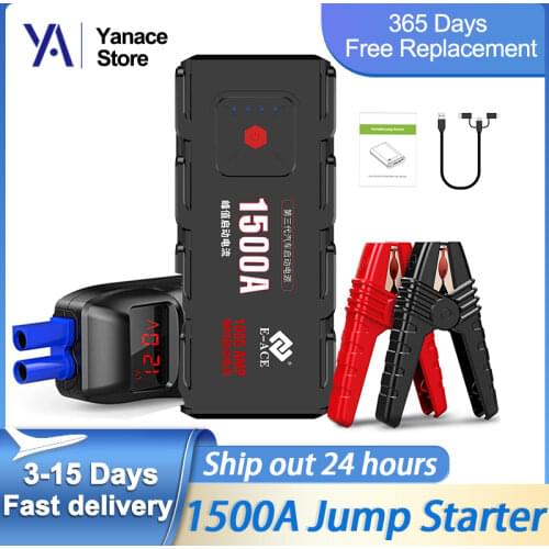 Dropshipping E-ACE M01 Car Emergency Power 800A 12V Car Jump Starter Power Bank Battery Charger Booster Battery Starting Device