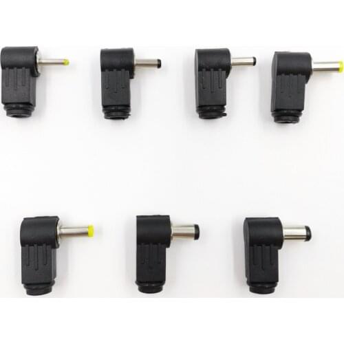 Wire bonding DC power Male Plug Bus Connector 2.5*0.7/3.5*1.1/3.5*1.35/4.0*1.7/4.8*1.7/5.5*2.1/5.5*2.5 Right Angle L TYPE Jack